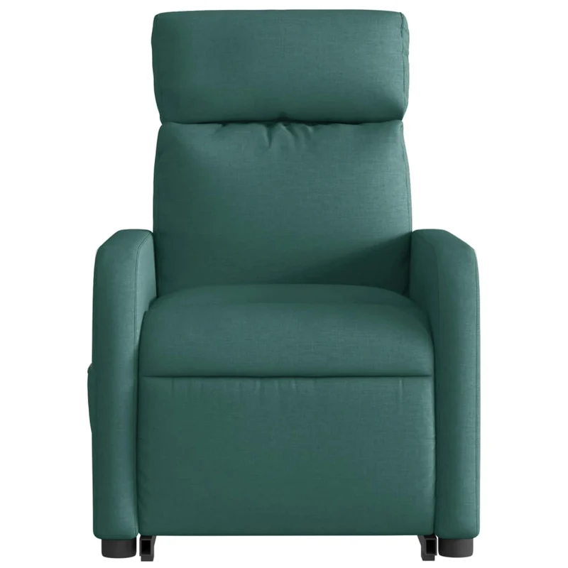 Fauteuil relax TV rembourrage confortable fonction de levage électrique en tissu vert foncé DEC028214