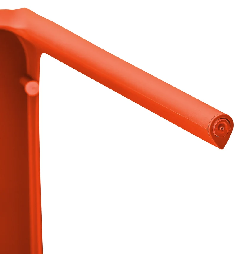 Chaise empilable design en plastique couleur orange résistant aux UV – jardin terrasse et intérieur 10_0007893