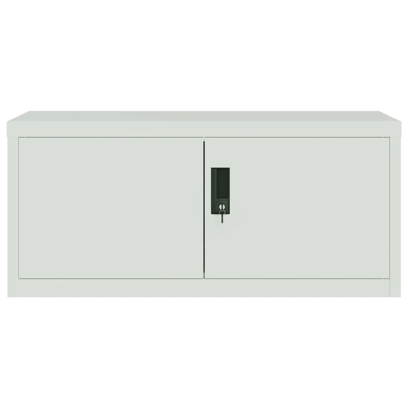 Armoire de bureau caissons à tiroirs verrouillable meuble de bureau 90 x 40 x 40 cm acier gris clair DEC024542