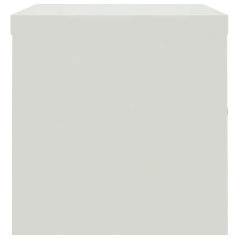 Armoire de bureau caissons à tiroirs verrouillable meuble de bureau 90 x 40 x 40 cm acier gris clair DEC024542