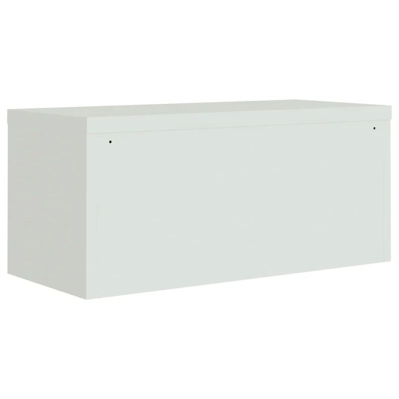 Armoire de bureau caissons à tiroirs verrouillable meuble de bureau 90 x 40 x 40 cm acier gris clair DEC024542