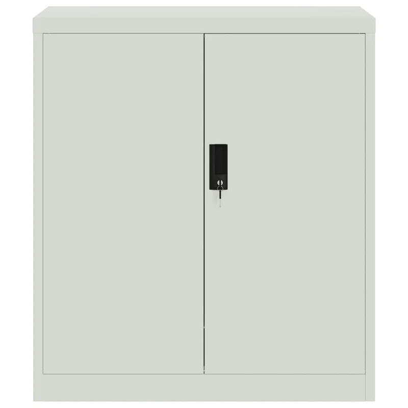 Caissons à tiroirs meuble de bureau portes verrouillables 79 x 40 x 90 cm acier gris DEC024538
