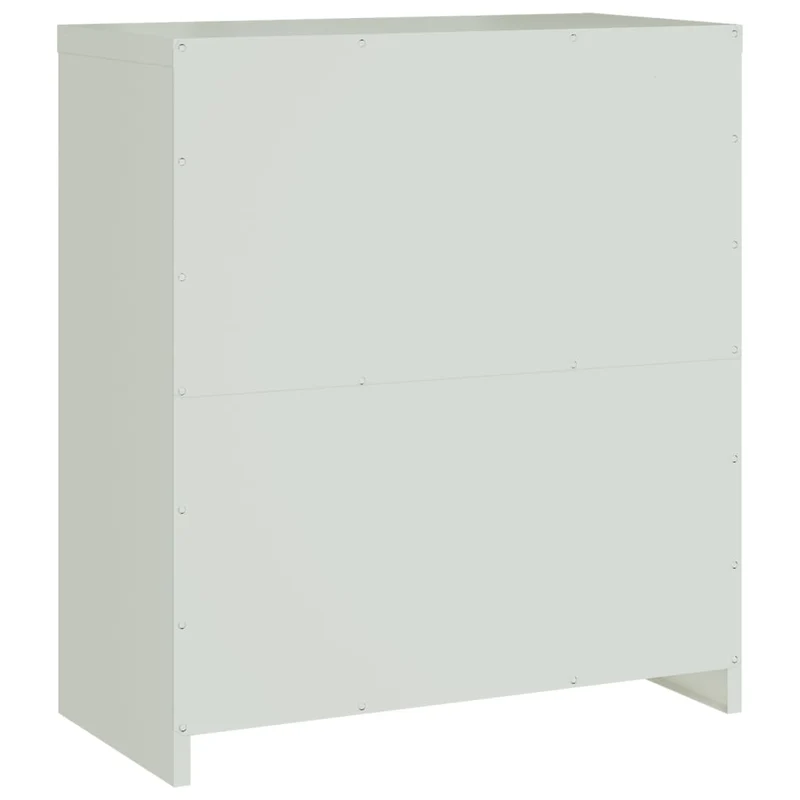 Caissons à tiroirs meuble de bureau portes verrouillables 79 x 40 x 90 cm acier gris DEC024538
