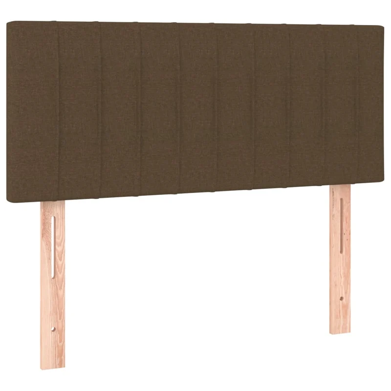 Tête de lit accessoire couchage chambre à coucher meuble à LED 90 x 5 x 78/88 cm tissu marron foncé TDL0200780