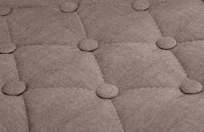 Chaise lounge fauteuil de bureau avec accoudoir capitonné hauteur réglable en tissu taupe 10_0002801