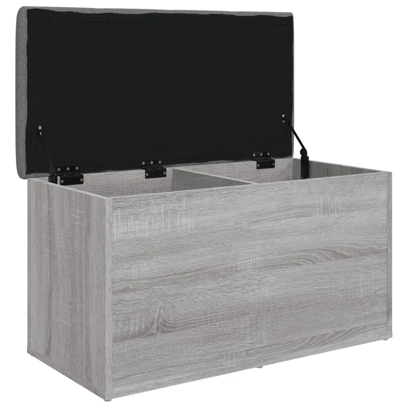 Banc banquette avec espace de rangement couleur sonoma gris 82 x 42 x 45 cm bois d'ingénierie DEC024808