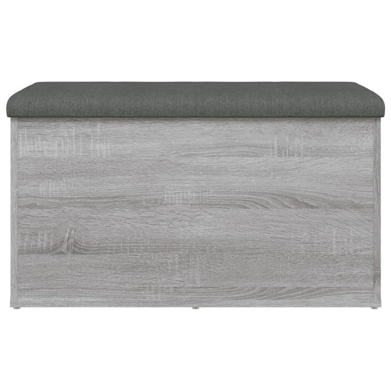 Banc banquette avec espace de rangement couleur sonoma gris 82 x 42 x 45 cm bois d'ingénierie DEC024808