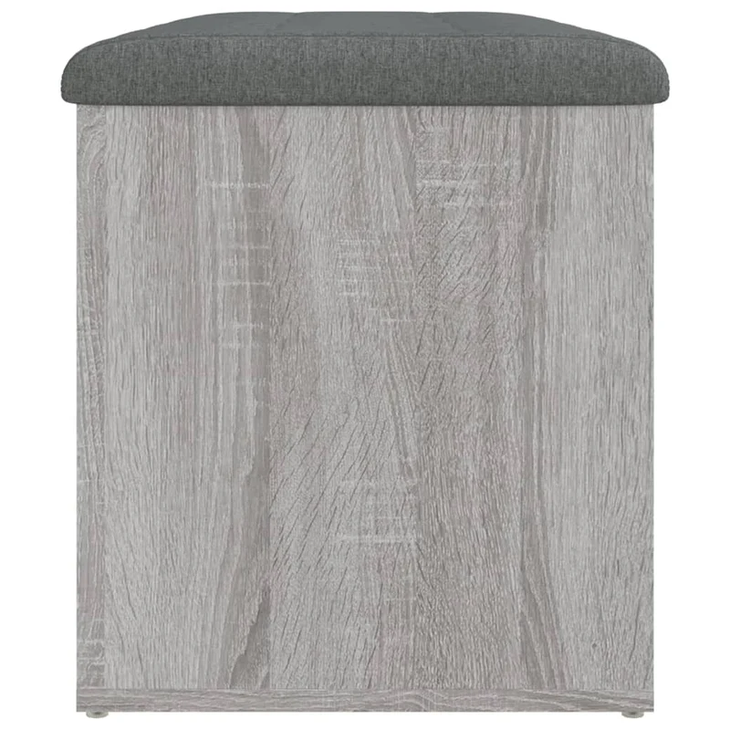 Banc banquette avec espace de rangement couleur sonoma gris 82 x 42 x 45 cm bois d'ingénierie DEC024808