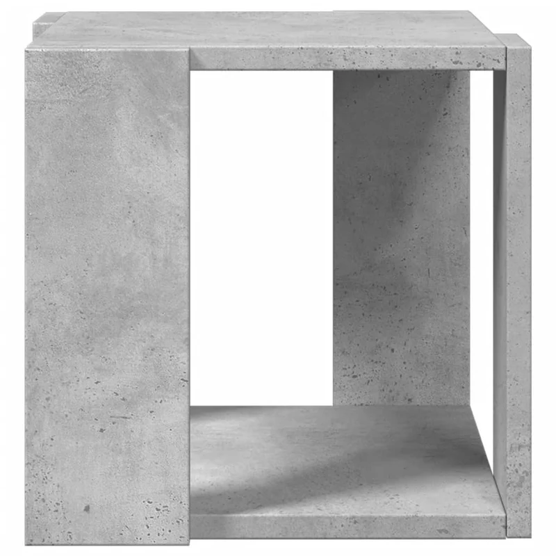 Table d'appoint design moderne et contemporaine 32 x 32 x 30 cm bois d'ingénierie gris DEC039276