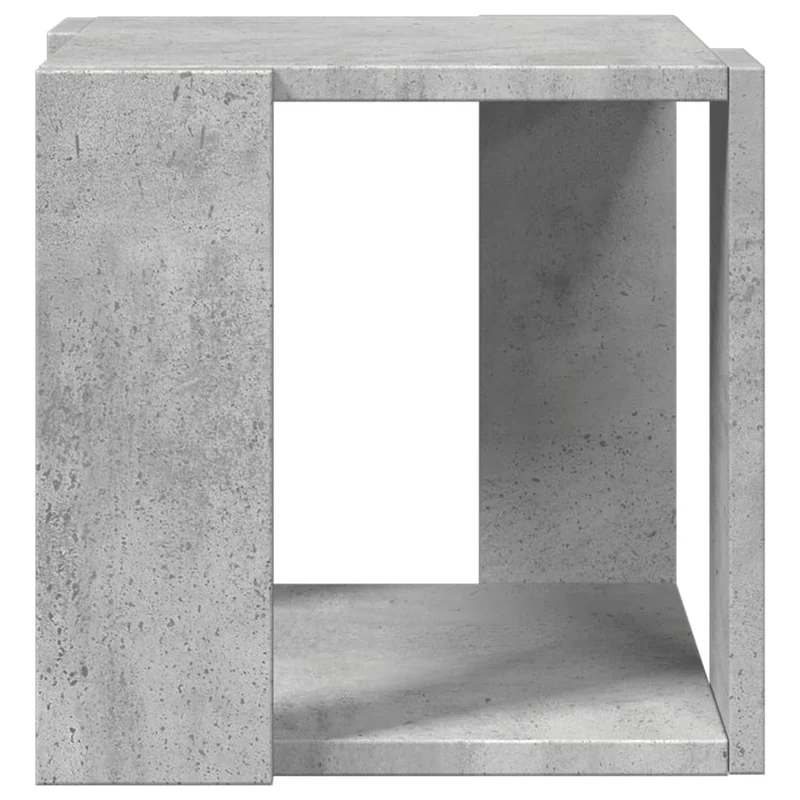 Table d'appoint design moderne et contemporaine 32 x 32 x 30 cm bois d'ingénierie gris DEC039276