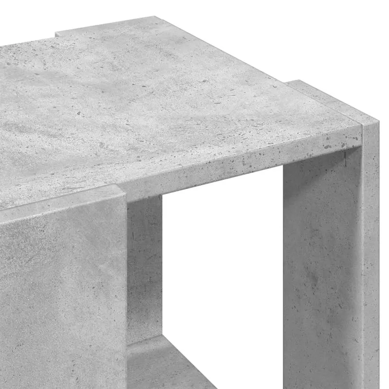 Table d'appoint design moderne et contemporaine 32 x 32 x 30 cm bois d'ingénierie gris DEC039276