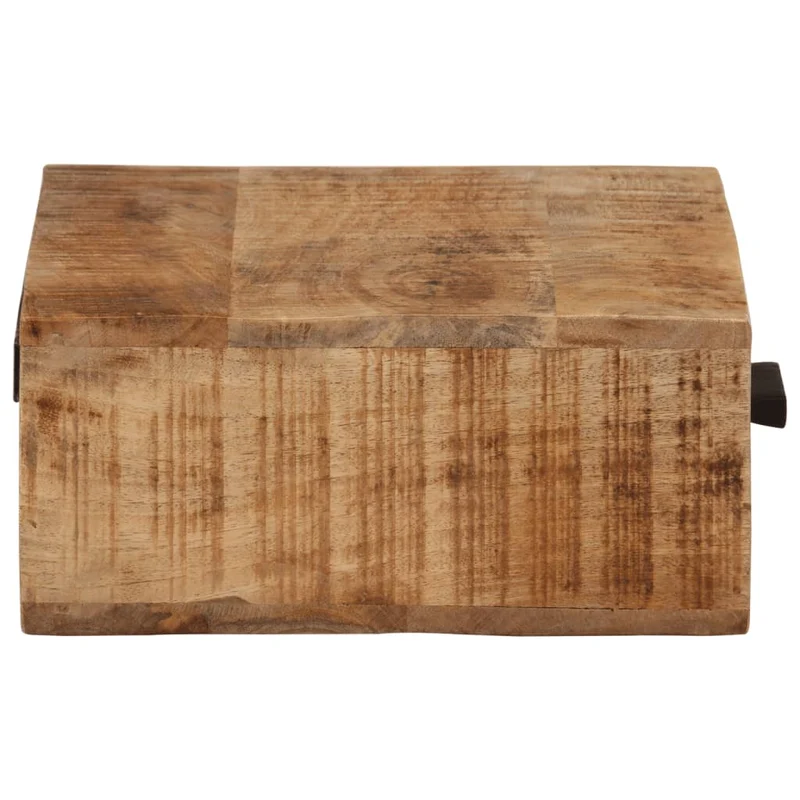 Table de chevet murale avec tiroir 40 x 30 x 13,5 cm bois de manguier massif DEC034160