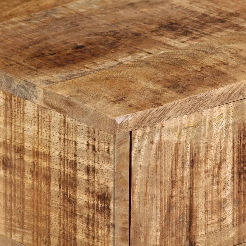Table de chevet murale avec tiroir 40 x 30 x 13,5 cm bois de manguier massif DEC034160