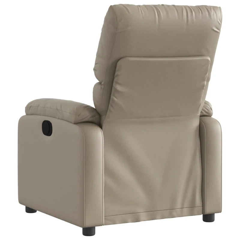 Fauteuil relax TV fonction d'inclinaison électrique très confortable en PVC couleur cappuccino DEC028243
