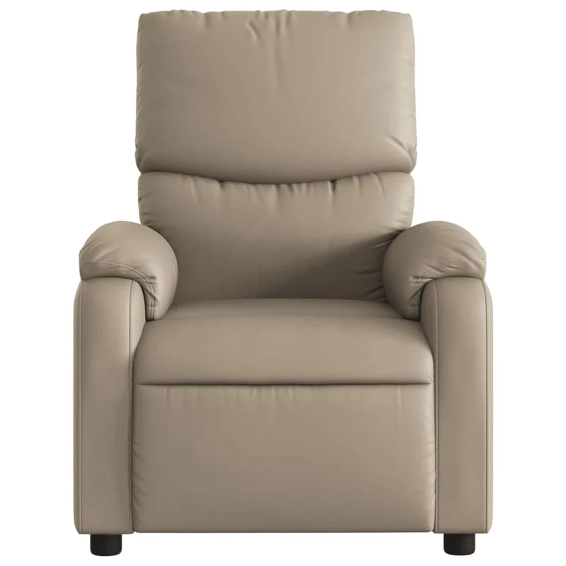 Fauteuil relax TV fonction d'inclinaison électrique très confortable en PVC couleur cappuccino DEC028243