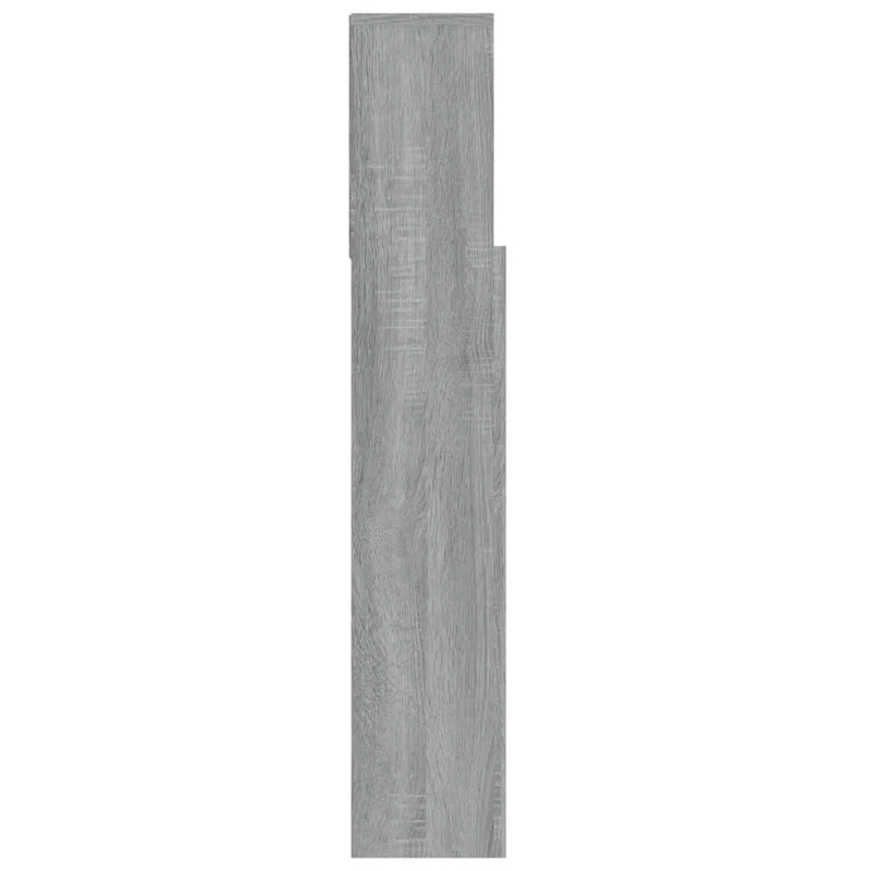 Tête de lit avec rangement accessoire de lit table de chevet étagère 100 x 19 x 103,5 cm MDF gris TDL0200013
