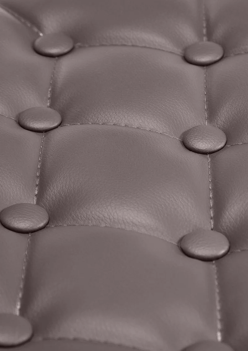 Chaise lounge fauteuil de bureau avec accoudoir capitonné hauteur réglable en PVC marron 10_0002795