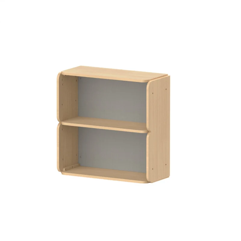 Japanese-Inspired Beech Storage Cabinet - Removable Boxes & Rounded Edge Safety Design Kids Cabinet For Living Room & Bedroom