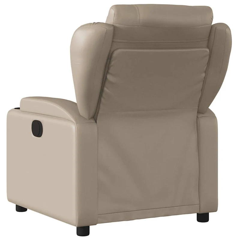 Fauteuil de relaxation TV fonction massage inclinable électrique en PVC couleur cappuccino DEC027132
