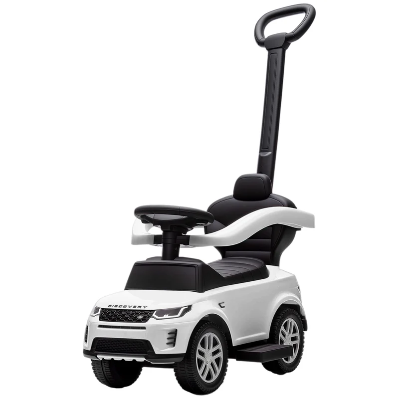 Porteur poussette convertible enfant 84 x 40 x 94,5 cm poignée amovible rangement sous assise design moderne en PP blanc 21_0000647