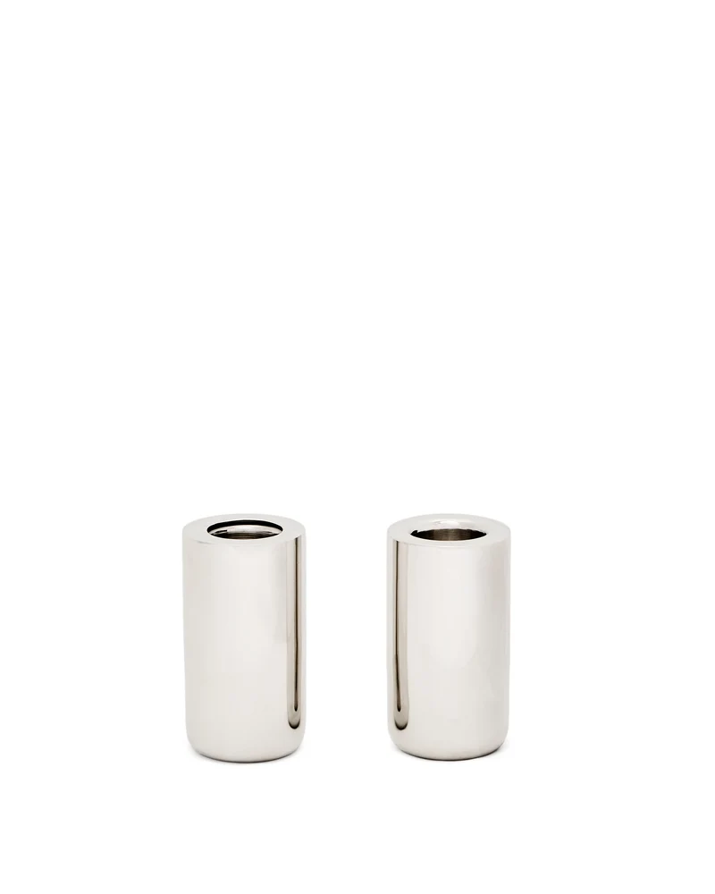 Nirela set of 2 candle holders 7cm