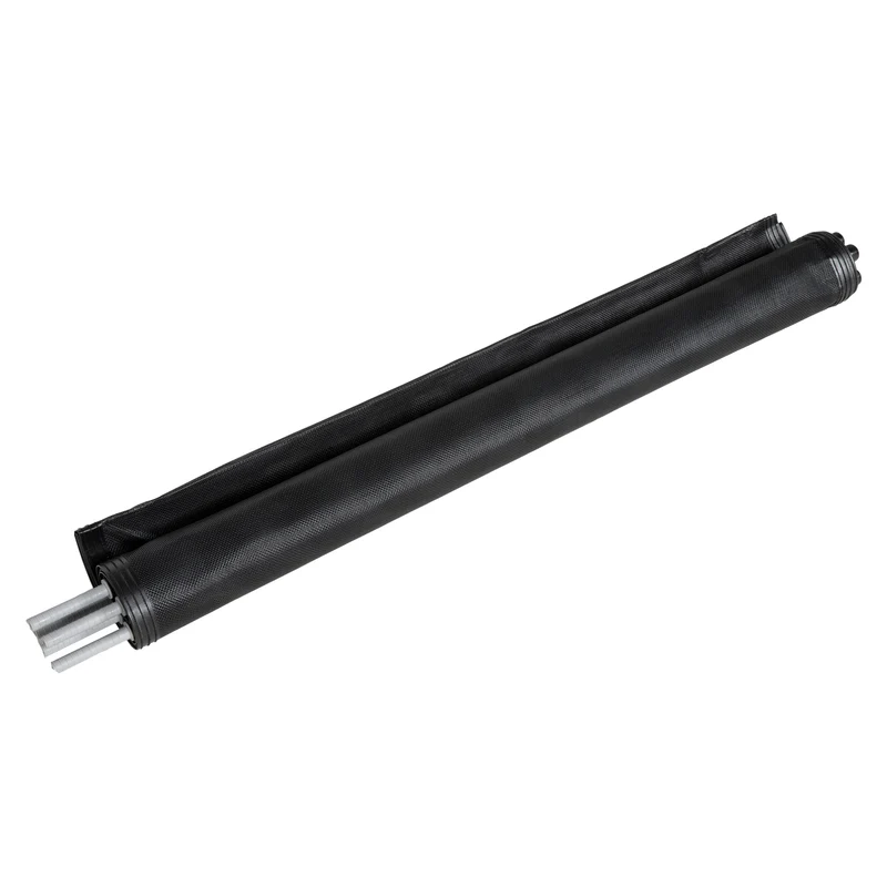 Lot de 4 clôture barrière de sécurité pour piscine filet 365 x 126 x 2 cm pose facile moderne robuste en aluminium noir 21_0004006