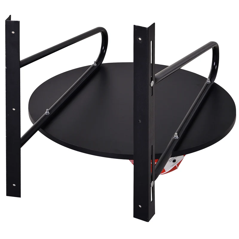 Poire de vitesse boxe avec support pivotant 60 x 73 x 80 cm hauteur réglable rebond optimisé contemporain en acier noir 21_0006775