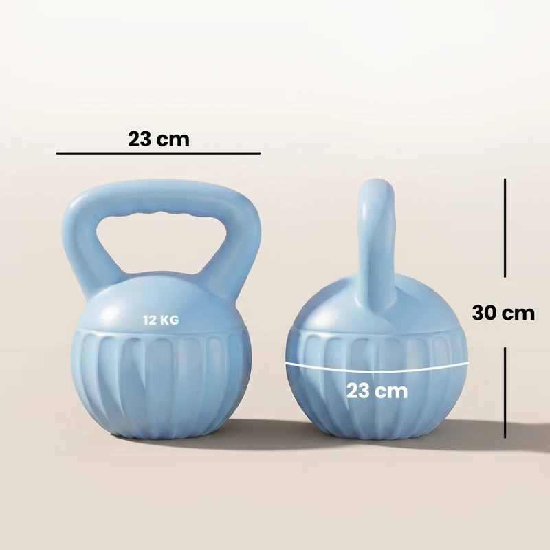 Poids russe musculation 23 x 23 x 30 cm prise antidérapante base stable idéal entraînement salon moderne en PP bleu 21_0006898