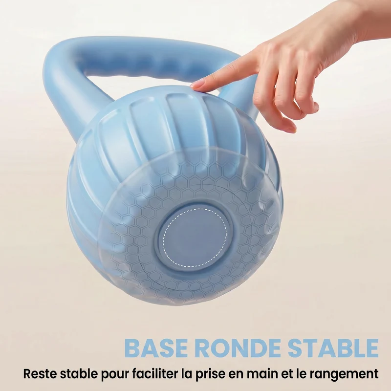 Poids russe musculation 23 x 23 x 30 cm prise antidérapante base stable idéal entraînement salon moderne en PP bleu 21_0006898