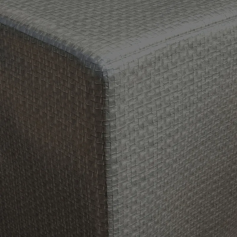 Housse de jardin table rectangulaire 235 x 190 x 90 cm protection anti uv étanche moderne épuré en polyéthylène gris 21_0004608
