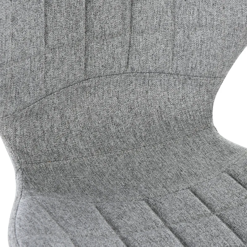 Lot de 2 tabourets de bar assise ergonomique réglable pivotant 360° 50 x 38 x 59-81 cm design contemporain en lin gris 21_0002186