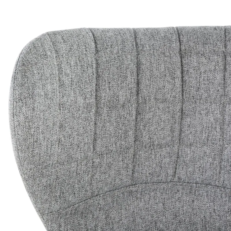 Lot de 2 tabourets de bar assise ergonomique réglable pivotant 360° 50 x 38 x 59-81 cm design contemporain en lin gris 21_0002186