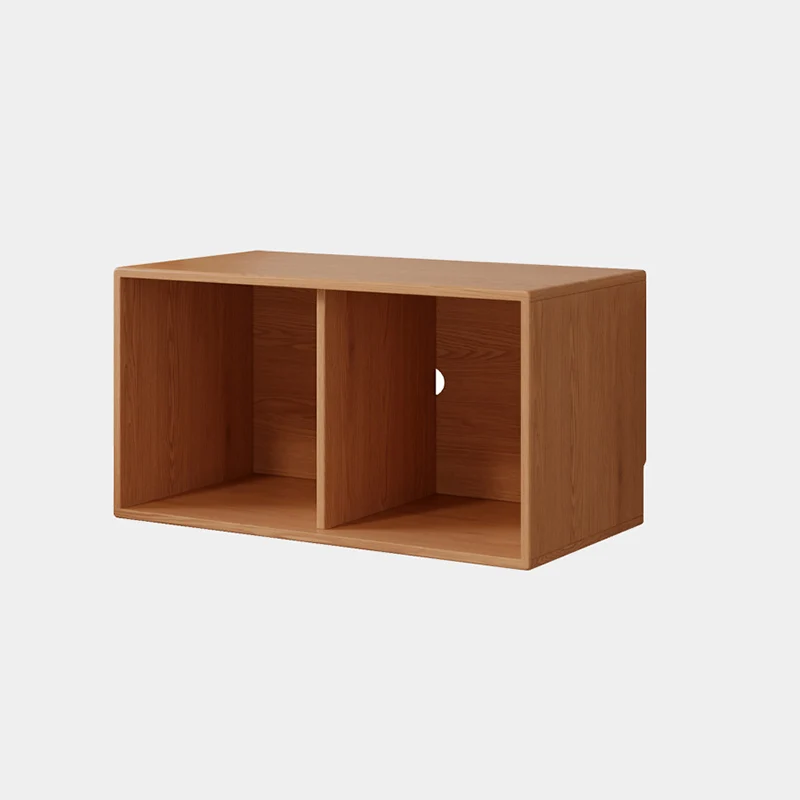Traditional Vintage Plywood Rubber Wood Glass Rattan Rectangular Storage Cabinet 1-Tier For Living Room