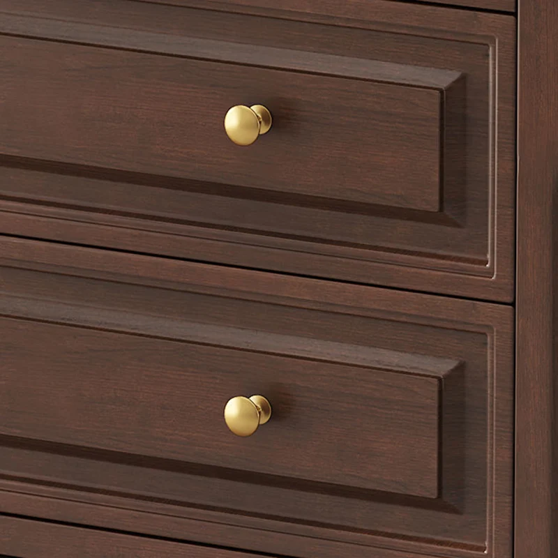 Traditional French Plywood Cherry Wood Pine Wood Rectangular Storage Cabinet With 4/5/6 Drawers For Living Room