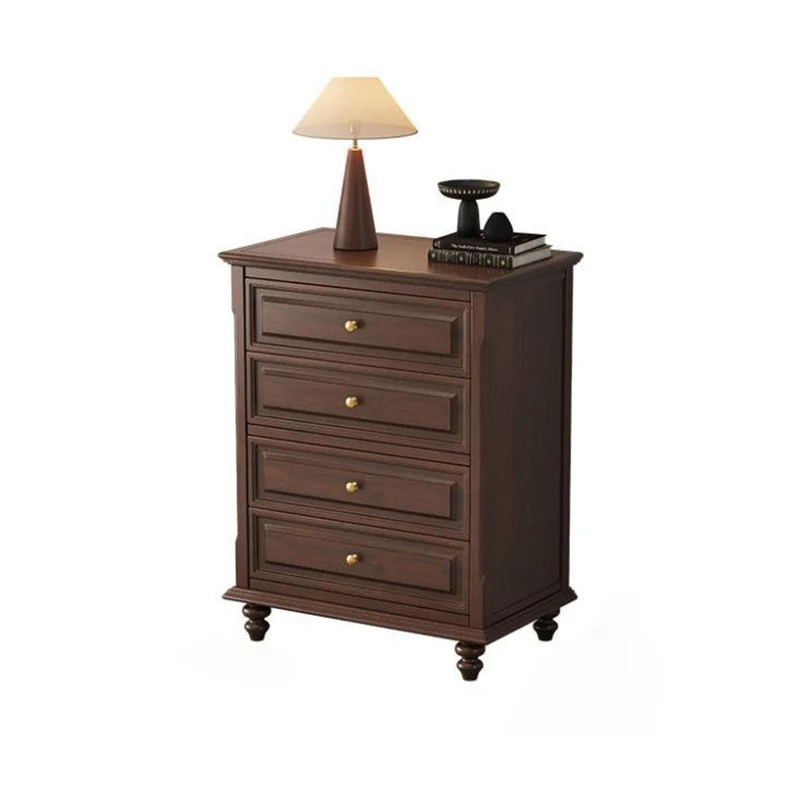 Traditional French Plywood Cherry Wood Pine Wood Rectangular Storage Cabinet With 4/5/6 Drawers For Living Room
