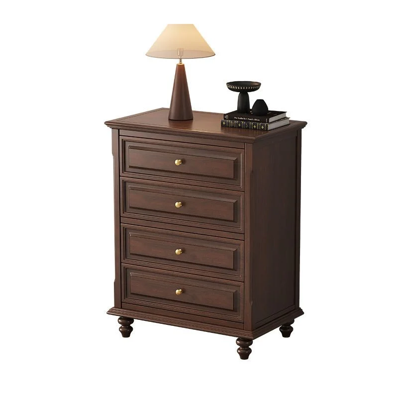 Traditional French Plywood Cherry Wood Pine Wood Rectangular Storage Cabinet With 4/5/6 Drawers For Living Room