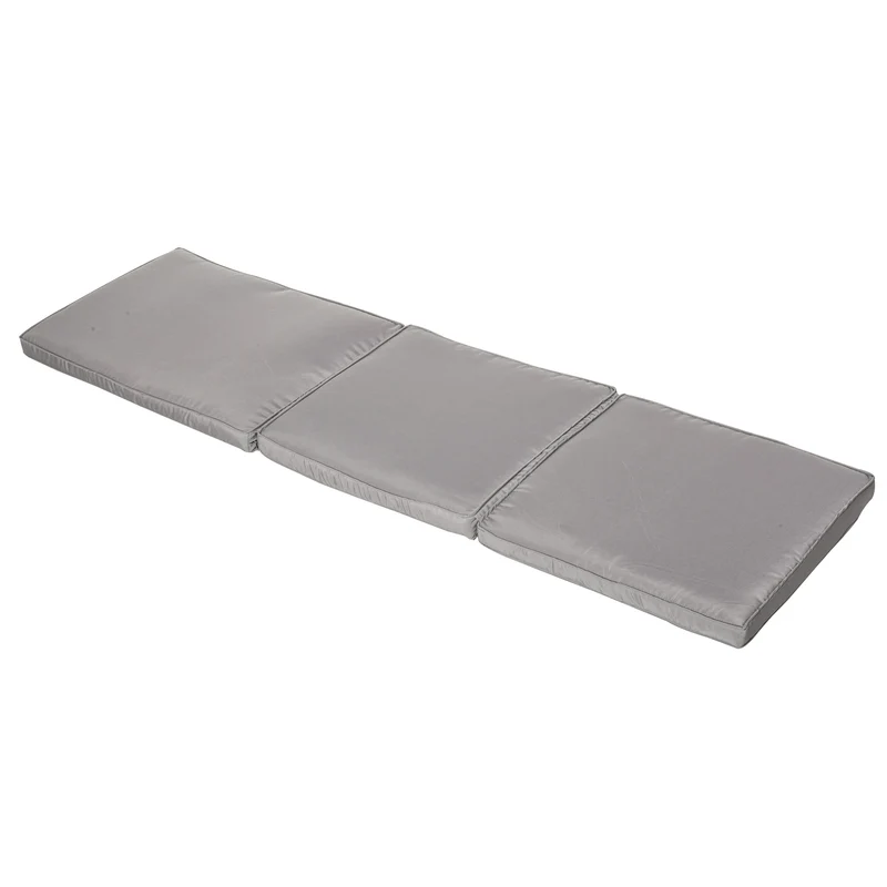 Bain de soleil transat 207 x 70 x 70 cm dossier inclinable 5 positions 2 roulettes design contemporain en résine grise 21_0006006