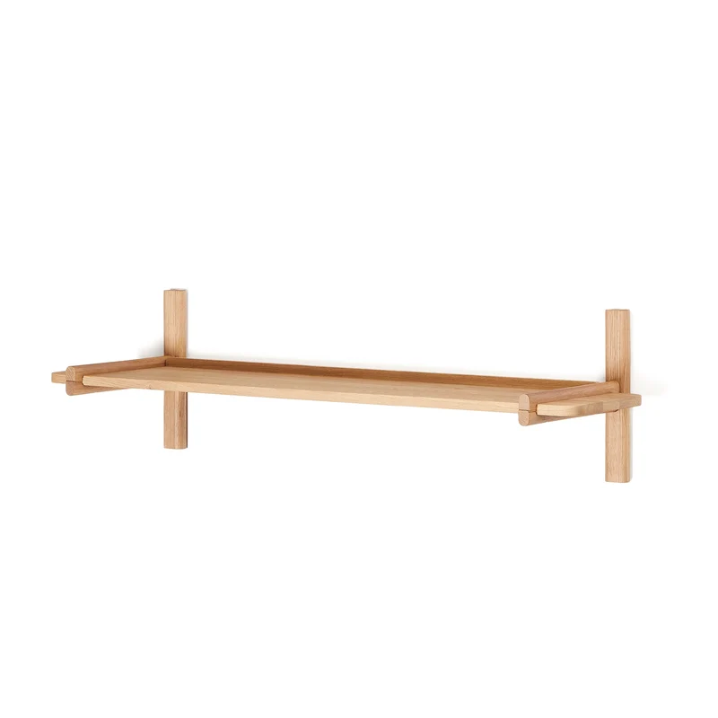 Sitra modular shelf, 1 solid oak wood shelf in a natural finish, 110 cm, FSC Mix Credit