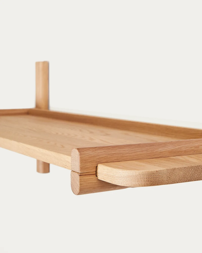 Sitra modular shelf, 1 solid oak wood shelf in a natural finish, 110 cm, FSC Mix Credit