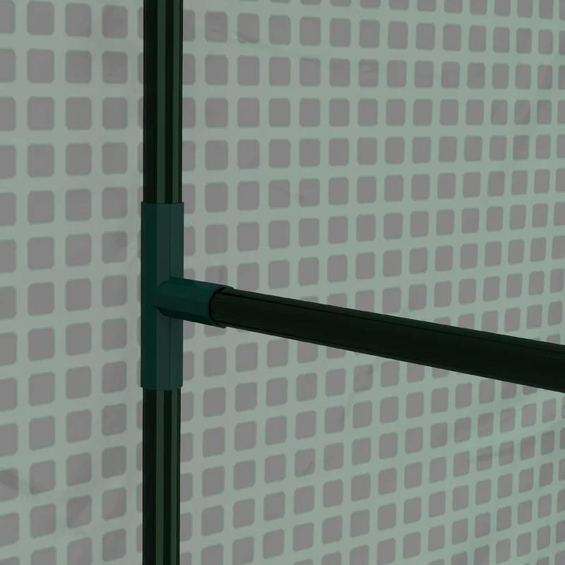 Serre de jardin double 100 x 80 x 150 cm anti-uv montage facile pour balcon contemporain épuré en polyéthylène vert 21_0004366
