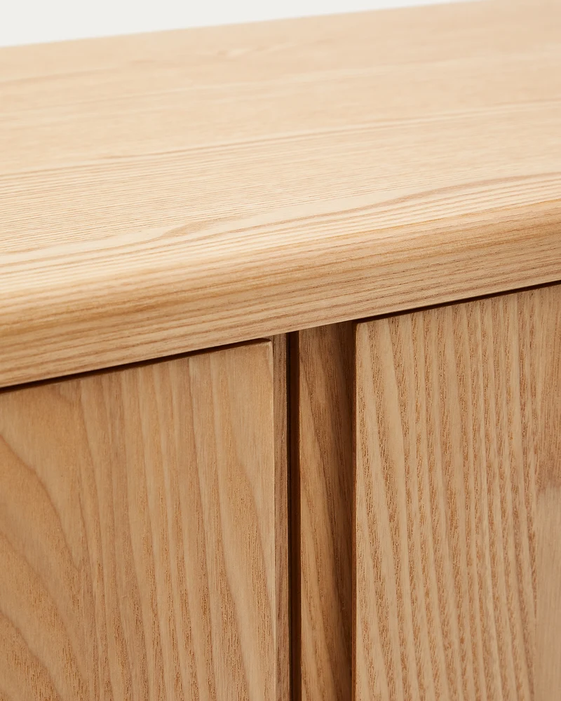 Salaya tall sideboard in ash plywood FSC Mix Credit, 100 x 134 cm