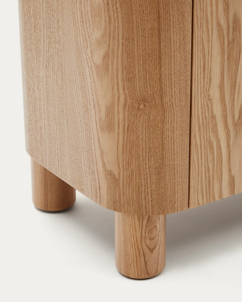 Salaya tall sideboard in ash plywood FSC Mix Credit, 100 x 134 cm