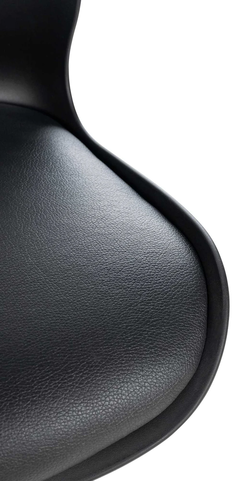 Tabouret de bar x1 avec repose-pieds hauteur réglable pivotant en PVC noir et métal 10_0004904