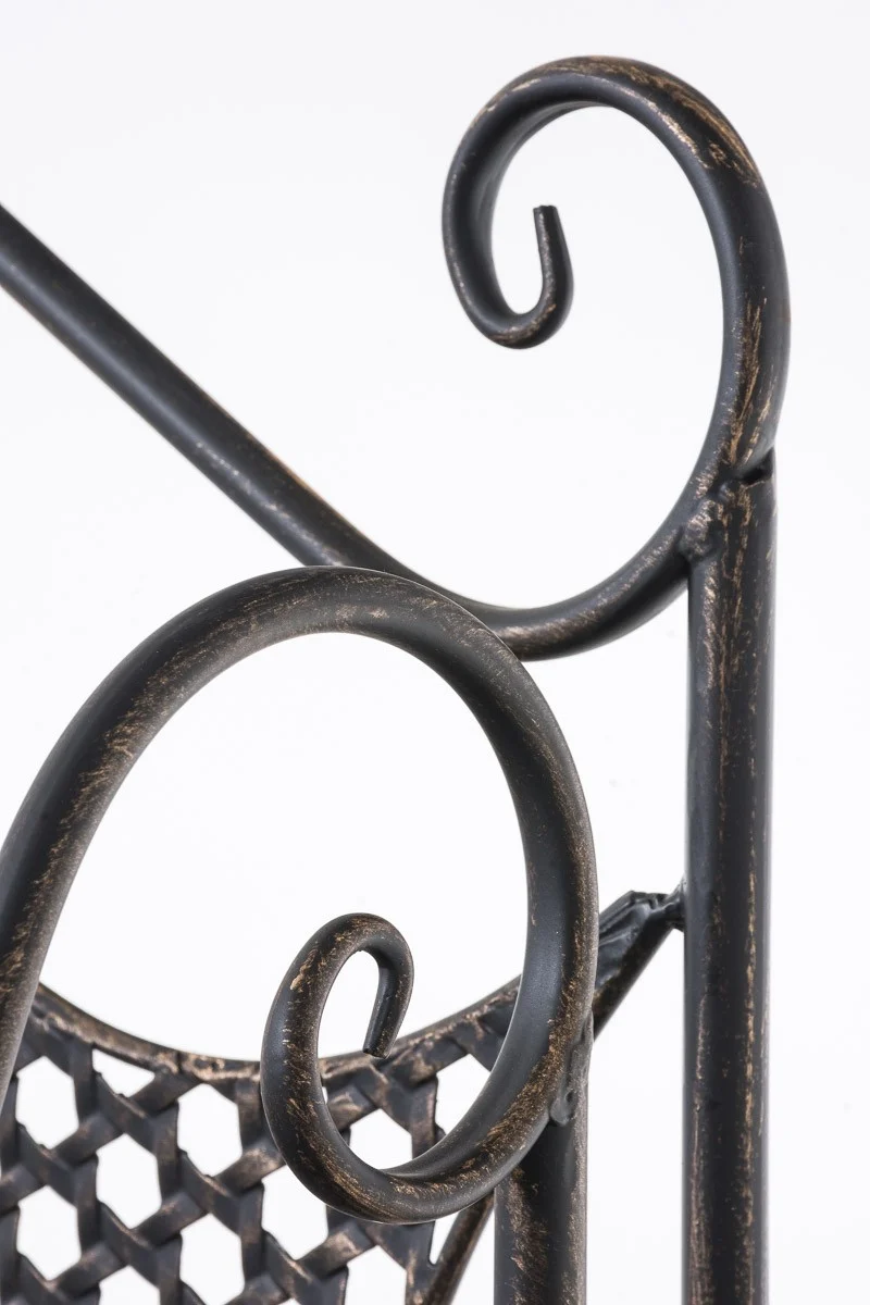 Etagère de rangement plantes 4 niveaux en fer 153x61x33 cm bronze vieilli ETA10024