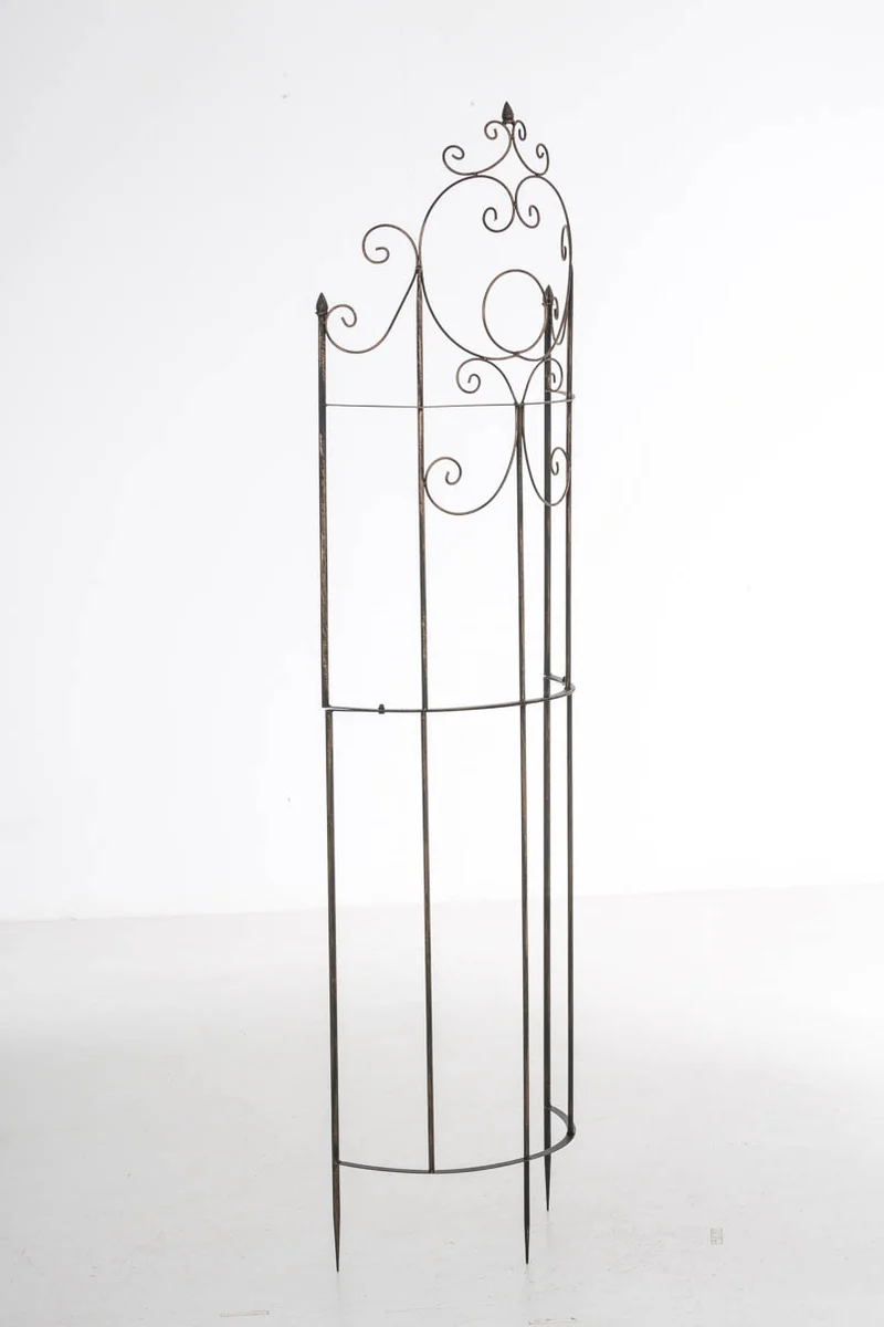 Treillis de jardin pour plantes grimpantes tuteur pour rosiers en métal bronze 10_0003886
