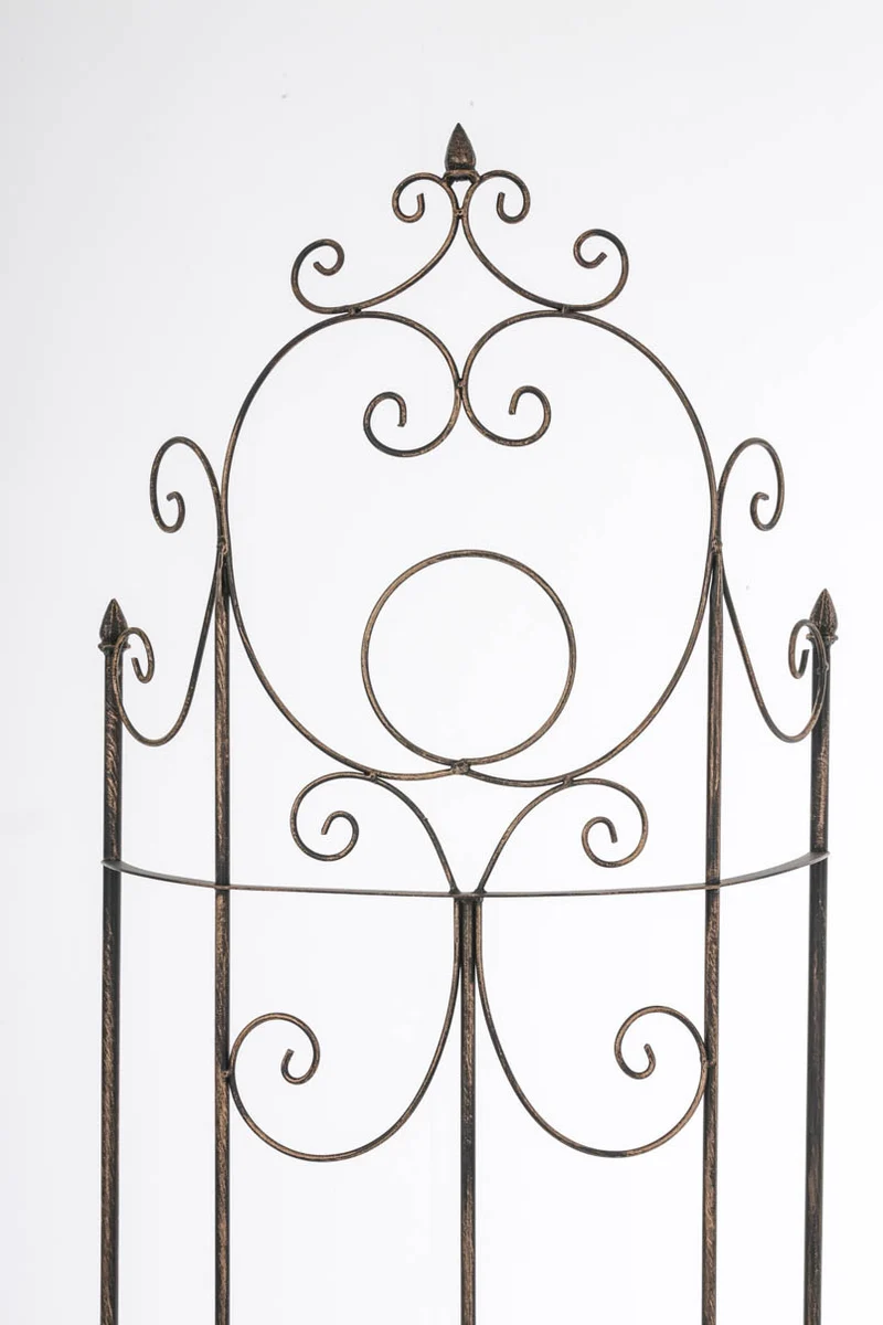 Treillis de jardin pour plantes grimpantes tuteur pour rosiers en métal bronze 10_0003886