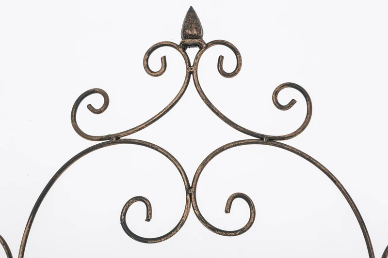 Treillis de jardin pour plantes grimpantes tuteur pour rosiers en métal bronze 10_0003886