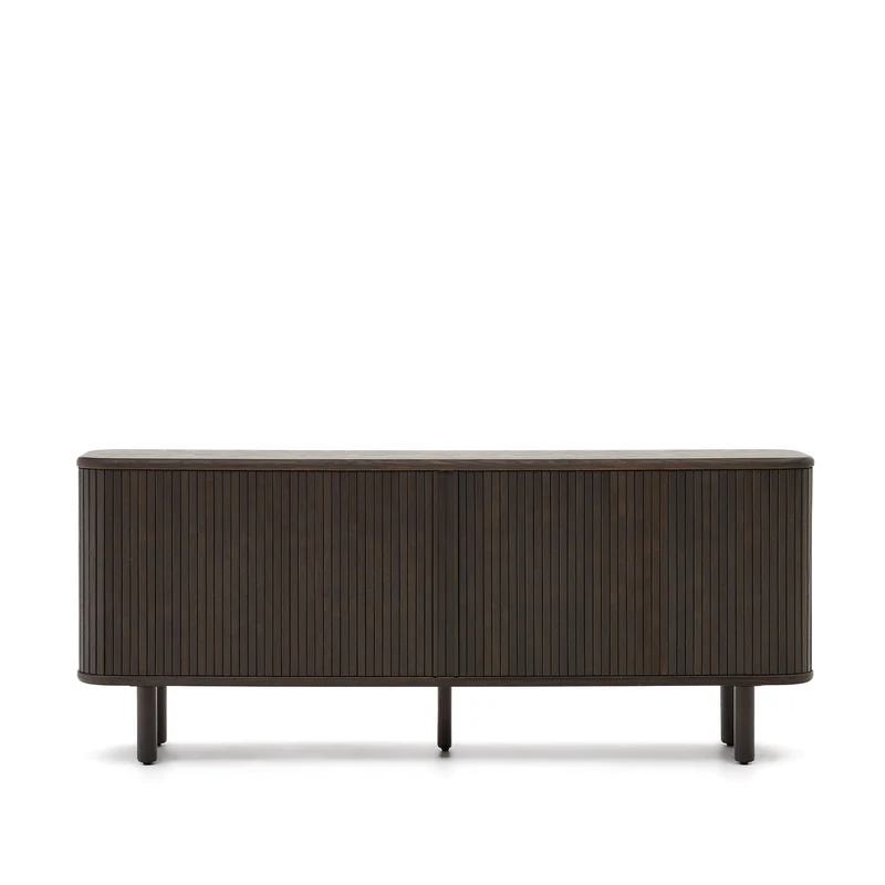Mailen 2 door sideboard in ash veneer with a dark finish 180 x 75 cm
