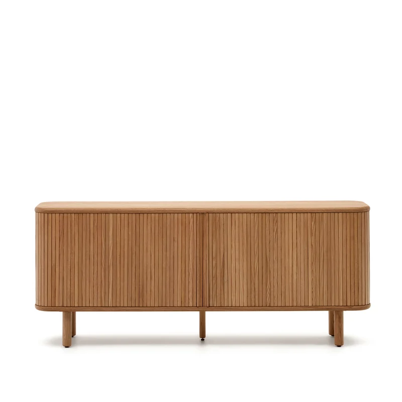 Mailen 2 door sideboard in ash veneer with a natural finish 180 x 75 cm