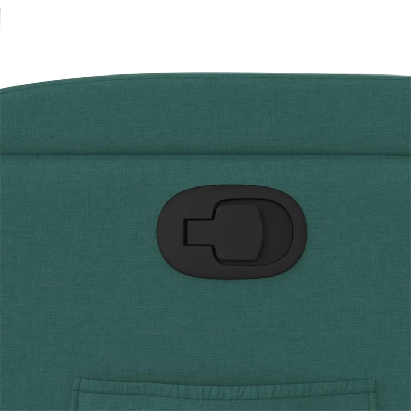 Fauteuil relax TV rembourrage confortable fonction d'inclinaison manuelle en tissu vert foncé DEC028225